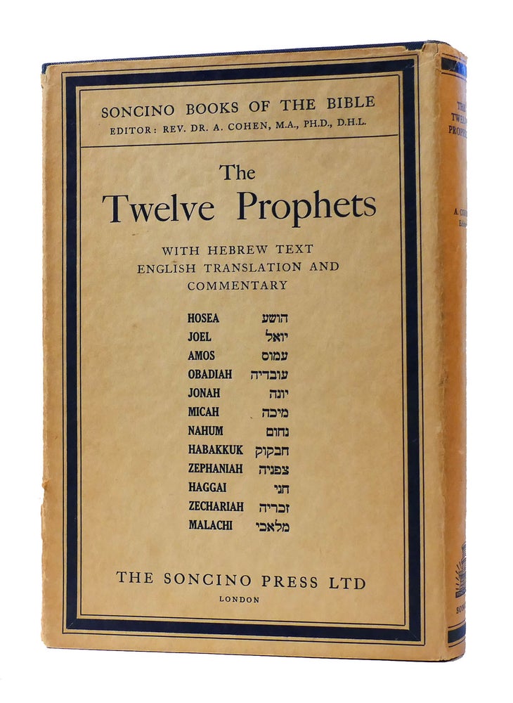 Prophet Text THE TWELVE PROPHETS: HEBREW TEXT & ENGLISH TRANSLATION WITH AN ...