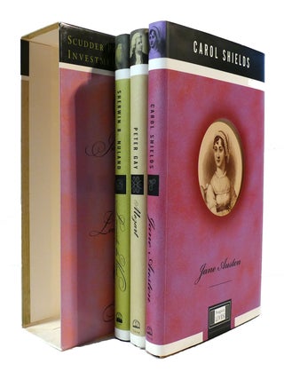 Item #306090 PENGUIN LIVES THREE VOLUME SET: JANE AUSTEN, LEONARDO DA VINCI, MOZART. Sherwin B....