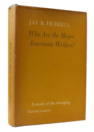 Item #306528 WHO ARE MAJOR AMERICAN WRITERS. Jay B. Hubbell