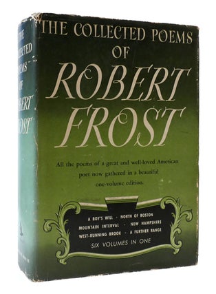 Item #307267 COLLECTED POEMS OF ROBERT FROST 1939. Robert Frost