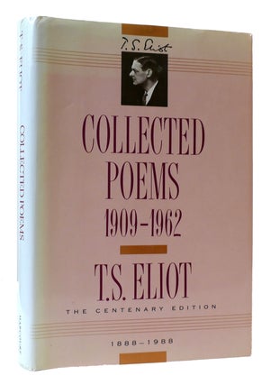 Item #307461 COLLECTED POEMS 1909-1962. T. S. Eliot