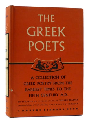 Item #307714 THE GREEK POETS. Moses Hadas