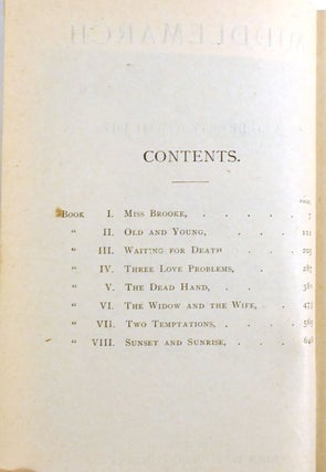 GEORGE ELIOT'S WORKS: MIDDLEMARCH; FELIX HOLT, POEMS, SPANISH GYPSY; MILL ON THE FLOSS, SILAS MARNER; ROMOLA, THEOPHRASTUS SUCH; SCENES FROM CLERICAL LIFE, ADAM BEDE; DANIEL DERONDA