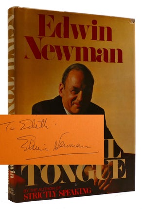 Item #309276 A CIVIL TONGUE SIGNED. Edwin Newman
