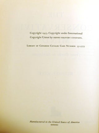 THE CONSERVATIVE MIND: FROM BURKE TO SANTAYANA