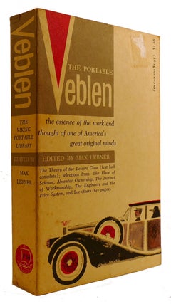 Item #309730 THE PORTABLE VEBLEN. Max Lerner Thorstein Veblen