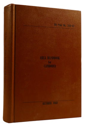 Item #309975 AREA HANDBOOK FOR CAMBODIA. Kenneth W. Martindale Frederick P. Munson, Charles...