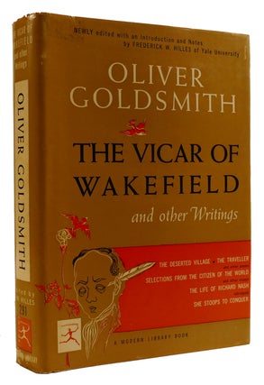 Item #310001 THE VICAR OF WAKEFIELD AND OTHER WRITINGS. Oliver Goldsmith