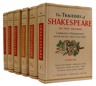 Item #310946 6 VOLUME SET: THE TRAGEDIES OF SHAKESPEARE IN TWO VOLUMES, THE COMEDIES OF...