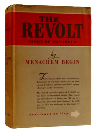 Item #311483 THE REVOLT: STORY OF THE IRGUN. Menachem Begin