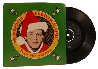 Item #312062 WONDEFUL CHRISTMASTIME/RUDOLPH THE RED NOSED REGGAE 45RPM VINYL RECORD. Paul McCartney