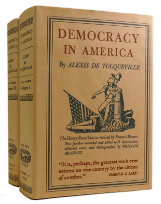 Item #312088 DEMOCRACY IN AMERICA IN TWO VOLUMES. Alexis De Tocqueville