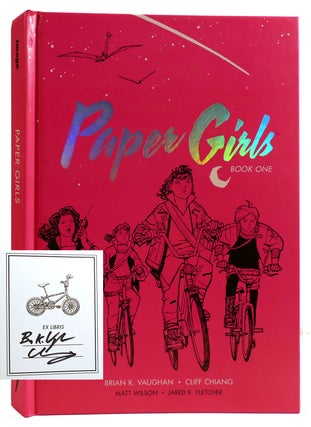 Item #312184 PAPER GIRLS BOOK ONE SIGNED. Cliff Chiang Brian K. Vaughan
