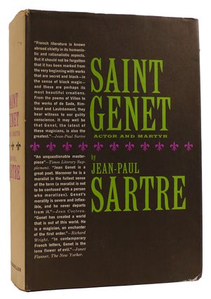 Item #312527 SAINT GENET: ACTOR AND MARTYR. Jean-Paul Sartre