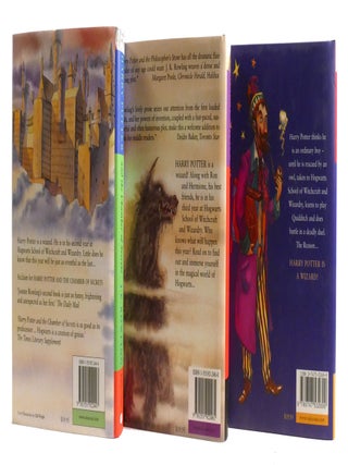 HARRY POTTER 3 VOLUME BOXED SET THE PHILOSOPHER'S STONE, CHAMBER OF SECRETS, PRISONER OF AZKABAN
