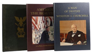Item #313004 WINSTON CHURCHILL & AMERICA THE BEAUTIFUL In the Words of John F. Kennedy 2 Vol Set...