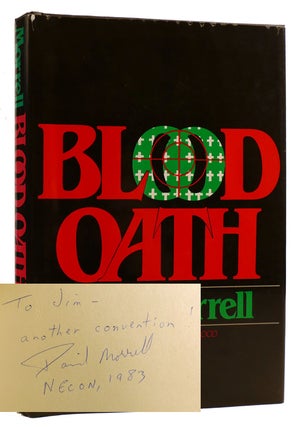 Item #313236 BLOOD OATH SIGNED. David Morrell