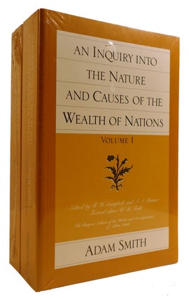 Item #313690 AN INQUIRY INTO THE NATURE AND CAUSES OF THE WEALTH OF NATIONS 2 VOLUME SET. Adam Smith