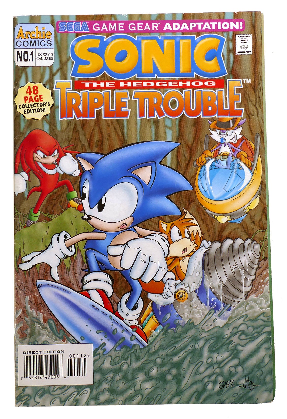 SONIC THE HEDGEHOG NO. 1 Triple Trouble | Ken Penders Mike Gallagher ...