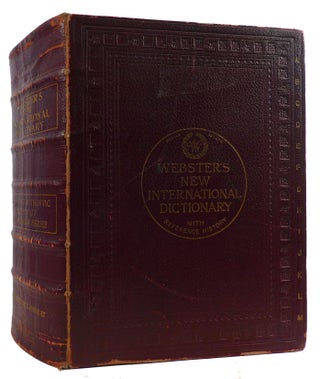 WEBSTER'S NEW INTERNATIONAL DICTIONARY OF THE ENGLISH LANGUAGE Based on the International. F. Sturges W. T. Harris.
