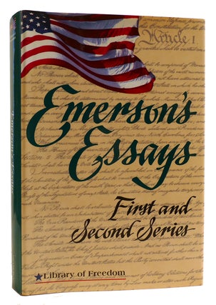 Item #314504 EMERSON'S ESSAYS First and Second Series. Ralph Waldo Emerson