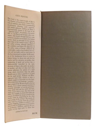 HUMAN ACTION; A Treatise on Economics