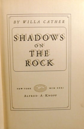 SHADOWS ON THE ROCK