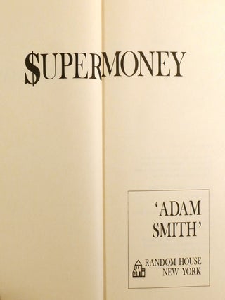 SUPERMONEY; Signed