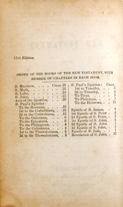 THE NEW TESTAMENT OF OUR LORD AND SAVIOR JESUS CHRIST WITH PSALMS AND PROVERBS