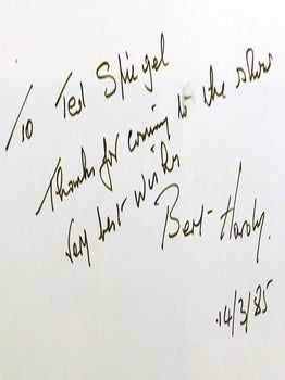 BERT HARDY: MY LIFE; Signed