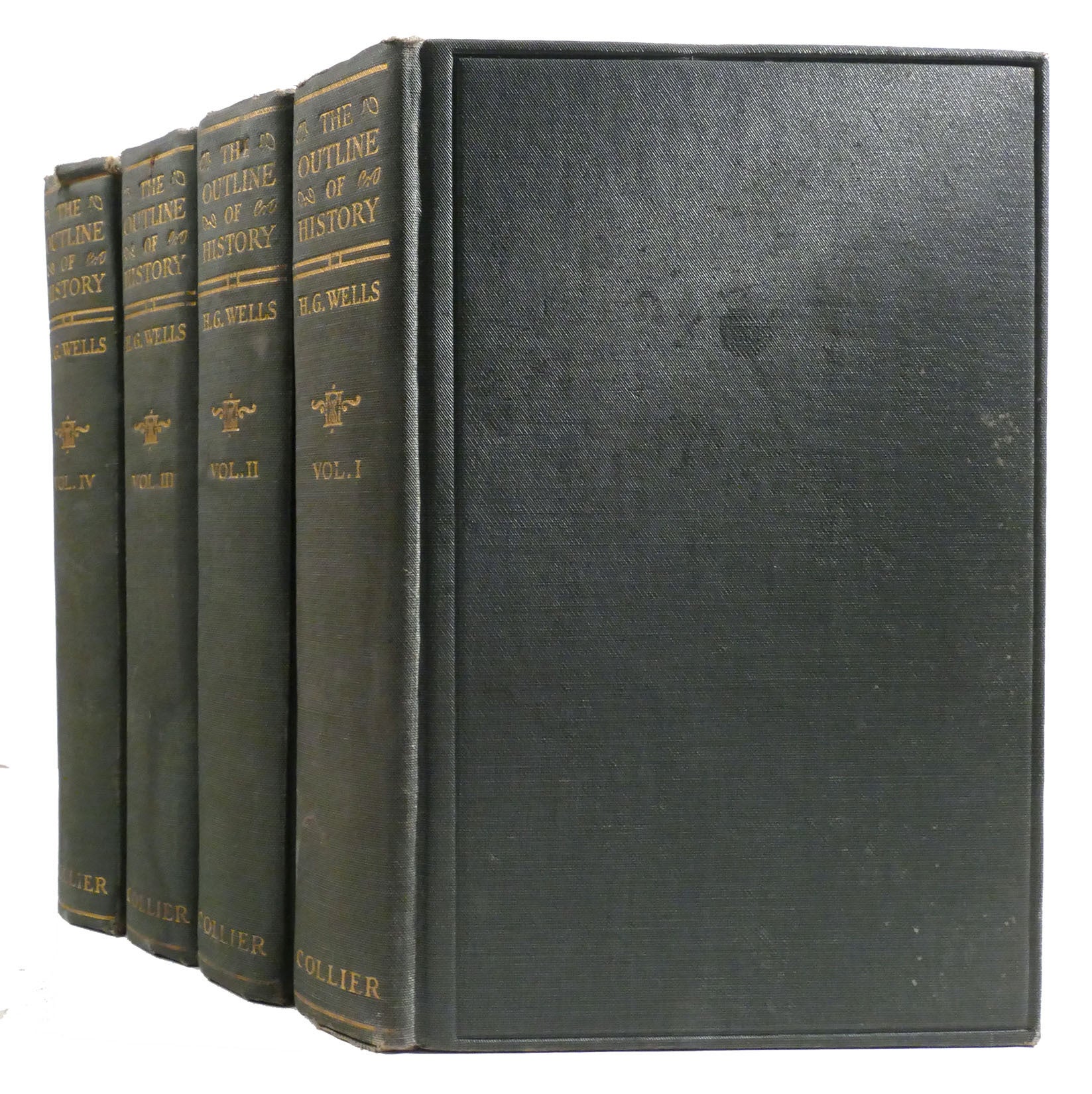 THE OUTLINE OF HISTORY 4 VOLUME SET; Being a Plain History of Life