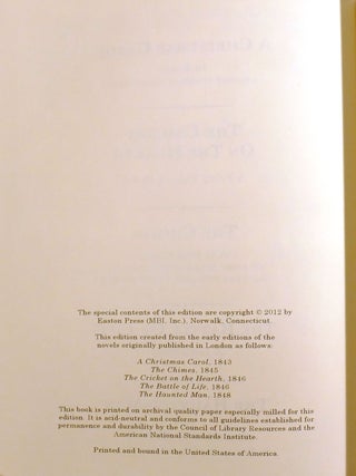 THE COMPLETE CHRISTMAS NOVELS; Easton Press