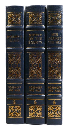 THE BOUNTY TRILOGY 3 VOLUME SET: MUTINY ON THE BOUNTY, PITCAIRN'S ISLAND, MEN AGAINST THE SEA; Easton Press