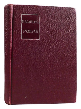 Item #324757 LAYS OF ANCIENT ROME And Other Poems. Franklin T. Baker Thomas Babington Macaulay