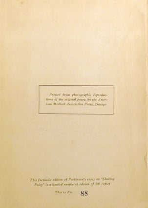 AN ESSAY ON THE SHAKING PALSY