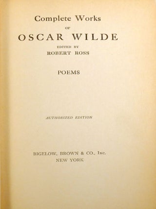 COMPLETE WORKS OF OSCAR WILDE 10 VOLUME SET