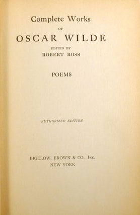 COMPLETE WORKS OF OSCAR WILDE 10 VOLUME SET