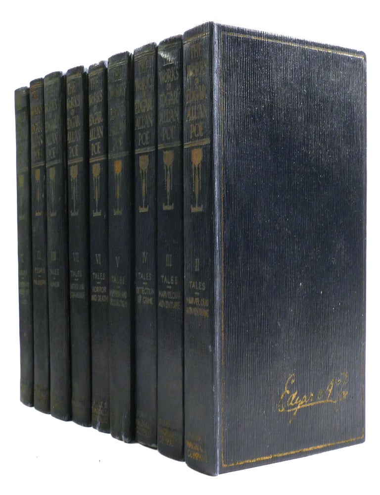 Item #325272 THE WORKS OF EDGAR ALLAN POE 9 VOLUME SET. Edgar Allan Poe.