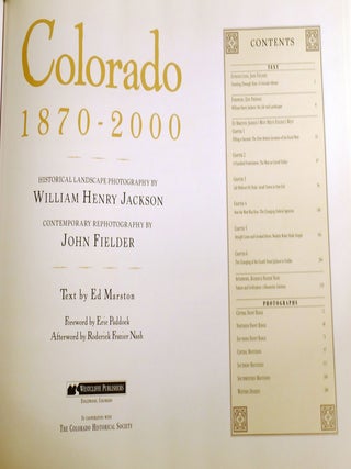COLORADO, 1870-2000; Signed