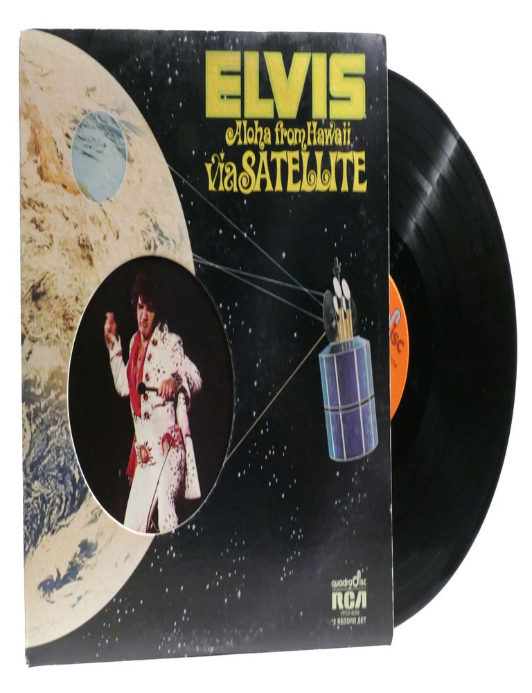 Item #325449 ALOHA FROM HAWAII VIA SATELLITE DOUBLE VINYL LP; Rca - 1973 Vpsx60892. Elvis Presley.