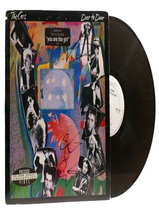 DOOR TO DOOR VINYL LP; Signed 60747-1. The Cars Elliot Easton and.