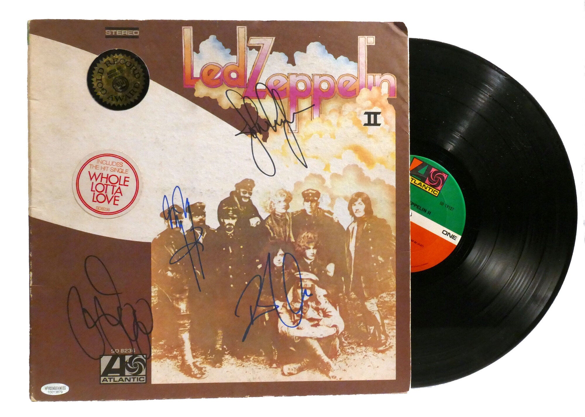 LED ZEPPELIN II VINYL LP; SD 8236 Signed | Robert Plant Jimmy Page 