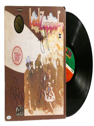 Item #326616 LED ZEPPELIN II VINYL LP SD 8236 Signed. Robert Plant Jimmy Page John Paul Jones,...