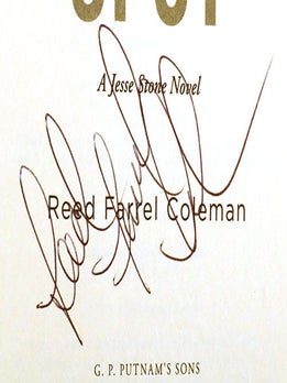 ROBERT B. PARKER'S BLIND SPOT Signed