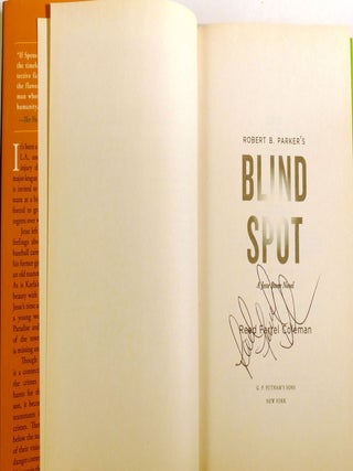 ROBERT B. PARKER'S BLIND SPOT Signed