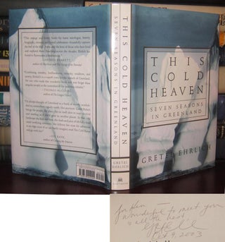 Item #32717 THIS COLD HEAVEN Signed 1st. Gretel Ehrlich