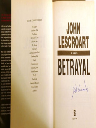 BETRAYAL Signed