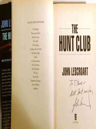 THE HUNT CLUB Signed