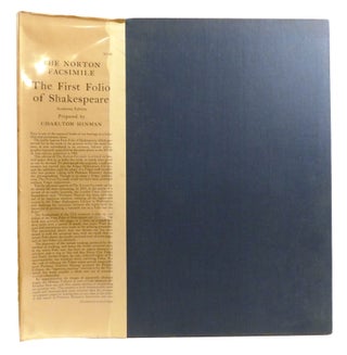 THE FIRST FOLIO OF SHAKESPEARE; The Norton Fascsimile