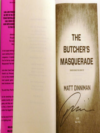 THE BUTCHER'S MASQUERADE Signed